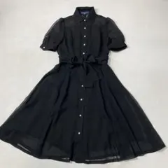 美品✨M'S GRACY ワンピース 花柄 チェック シアー リボン 38 M - メルカリ