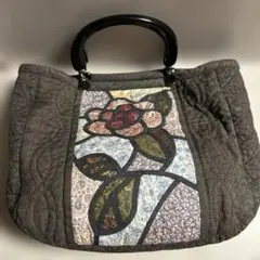 ハンドメイドパッチワークの手提げバック