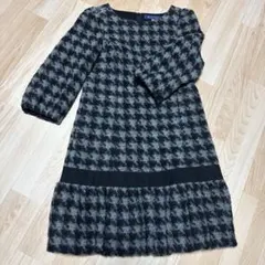 エムズグレイシー長袖膝丈ワンピース