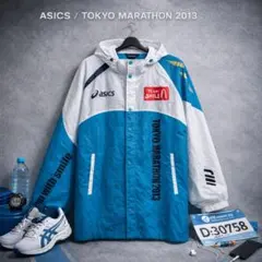 【美品】ASICS 東京マラソン2013 非売品 ナイロンジャケット F