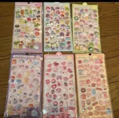 よ*こ様 6種類 6枚セット ボンボンドロップシールセット