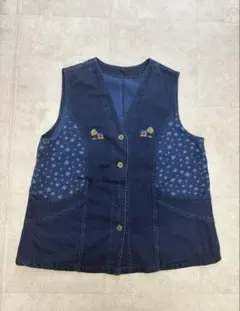 00's vintage ベスト　ジレ　アーカイブグランジy2k パンク