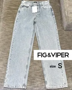 【新品未使用】FIG&VIPER ストレートデニム ブルーデニム S