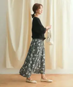 ドアーズ（URBAN RESEARCH DOORS）レーヨン花柄スカート