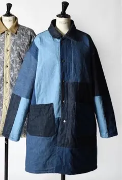 rebear by johnble パッチワークカバーオール(一点モノ)