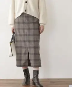 N.（N. Natural Beauty Basicチェックロングタイトスカート