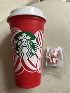スターバックス　ホリデー2024リユーザブルカップ473ml＋ベアリスタキャップ