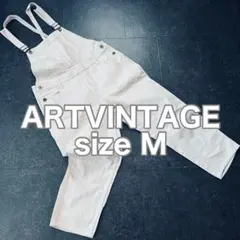 【平成ギャル00s】ARTVINTAGEホワイトデニムオーバーオール　サロペット