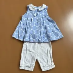 motherways セットアップ　水玉　水色　76のサムネイル