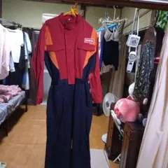 ENEOS つなぎ 作業着 レッド オレンジ ネイビー