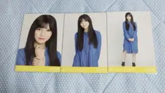 乃木坂46　生写真　池田瑛紗　デニムワンピ　コンプ