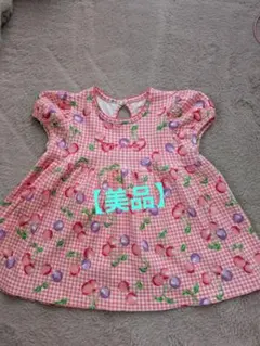 mezzo pianoチェリー柄 半袖カットソー　110cm