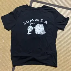 メンズ ワンポイント 猫 Tシャツ プリント