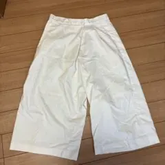 ロペピクニック　ホワイト ワイドパンツ ウエストゴム