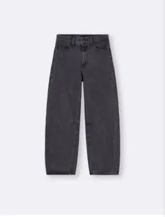 GU バレルレッグジーンズ ダークグレー S