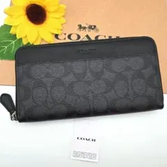 COACH 折り財布 新品 ブラック 最新作 限定品 お札入れ 小銭入れ