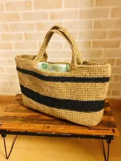 麻ひもバッグ ハンドメイド