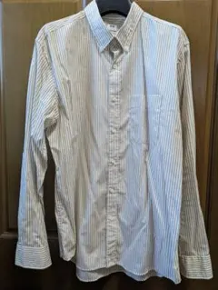 【UNIQLO】エクストラファインコットン ブロードシャツ (ストライプ)