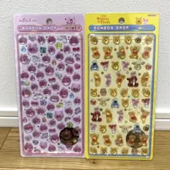 【正規品】ボンボンドロップシールミニ　プーさん　うるおいちゃん　2枚セット