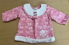 キムラタン　クーラクール　リボン柄の冬用トップス　トレーナー　サイズ70