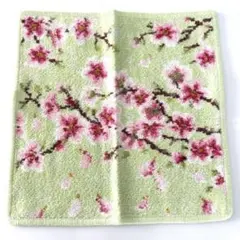 新品未使用☆FEILER フェイラー☆ハンカチ サクラ 桜　ライトグリーン　春のサムネイル