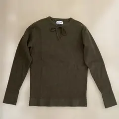 BEAMS BOY 12Gベルギー軍リボン付きロングスリーブリブトップス