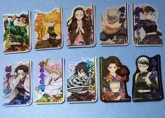 鬼滅の刃 キャラカット ステッカー 10点 セット