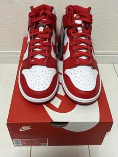 ⭐️NIKE ダンク ハイカットスニーカー レッド/ホワイト サイズ US9 