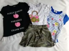 【Tシャツ&スカッツ】4点　110