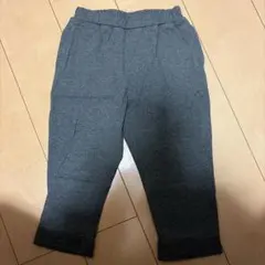 devirock 7分丈 裾リブパンツ　チャコールグレー140cm