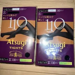 Atsugi 110デニール タイツ L-LL 2個セット