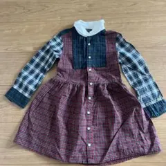 Polo Ralph Lauren チェック柄パッチワークワンピース 4/4T