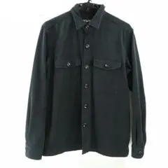 ■美品18万!トムフォード／長袖ワークシャツジャケット　41/16表記ブラック黒のサムネイル