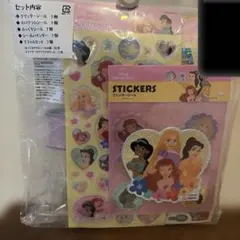 ディズニープリンセス シール帳＋シールセット 新品 ラプンツェル アリエル
