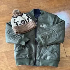 xgirl リバーシブルジャケットとニット帽セット