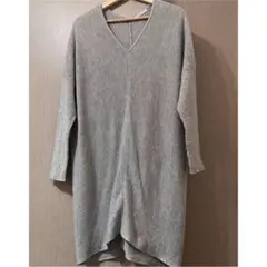 KBF ケービーエフ ニットワンピース ロングワンピース グレー