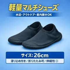 セール価格　トラベルポケット・シューズ　ブラック2XL　26-26.5cmのサムネイル
