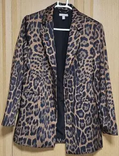 H&M レオパード柄 テーラードジャケット