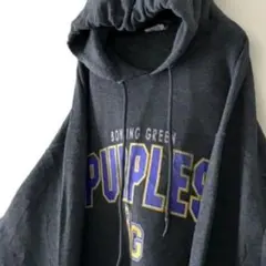 ジャージーズ PURPLES スウェット パーカー L グレー 灰色 古着