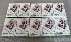 FUJIFILMのinstax miniフィルム、10枚入りが10パック