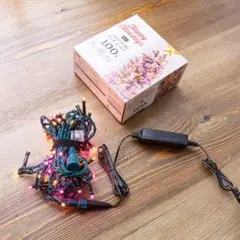 LEDイルミネーション 100球 ピンクゴールド 動作確認済