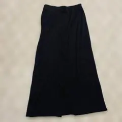 AMERICAN HOLIC リブ編み ブラック タイトスカート 後ろスリット