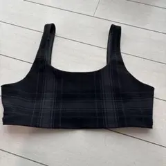 alo ヨガウェア XS ブラック・チェック柄