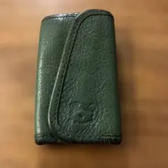 IL BISONTE グリーン レザー キーケース