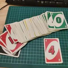 UNOカードセット　107枚　※赤4　1枚紛失
