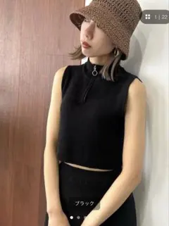 EMODA グラデーションハーフジップタンクトップのサムネイル