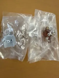 サンエックス　めじるしチャーム　リラックマ　モノクロブー