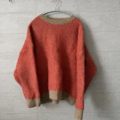 VICTIM & CO. オレンジ リブニット Mのサムネイル