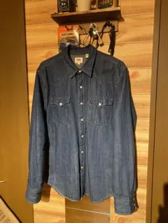 Levi's デニムシャツ インディゴ　ウエスタンシャツ