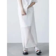MURUA シースルー メッシュ スカート ホワイトのサムネイル